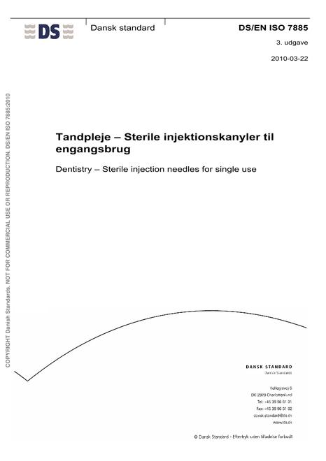 DANSK DS/EN ISO 7885
