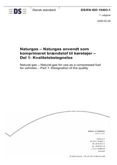 DANSK DS/EN ISO 15403-1