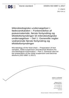 DANSK DS/EN ISO 6887-1