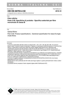 CEI EN 60793-2-50