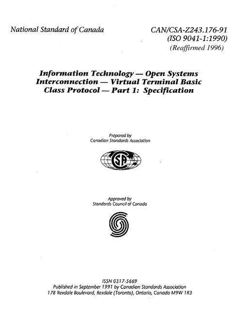 CAN/CSA Z243.176-91 (R2000)