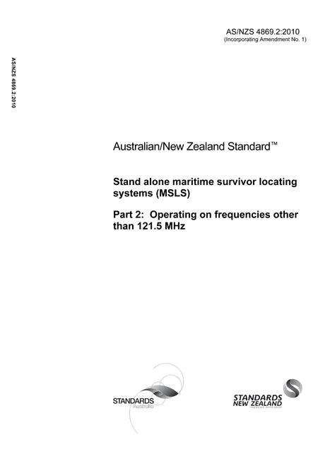 AS/NZS 4869.2:2010