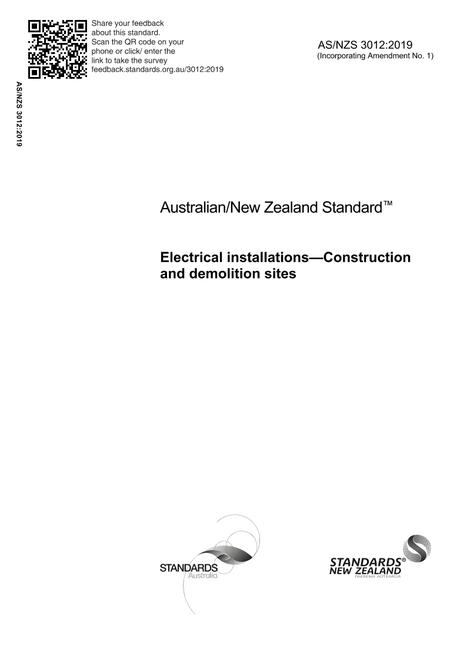 AS/NZS 3012:2019
