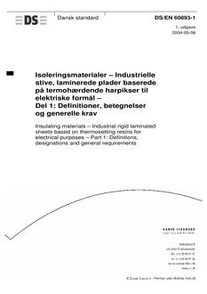 DANSK DS/EN 60893-1