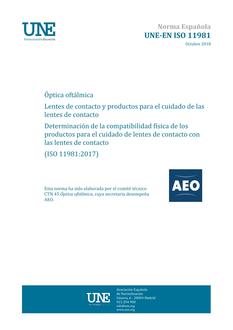 AENOR UNE-EN ISO 11981