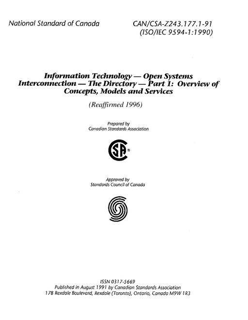 CAN/CSA Z243.177.1-91 (R2000)