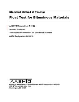 AASHTO T 50-22