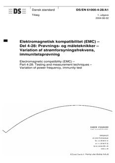 DANSK DS/EN 61000-4-28