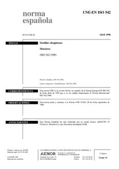 AENOR UNE-EN ISO 542