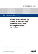 BS ISO/IEC 20944-5:2013