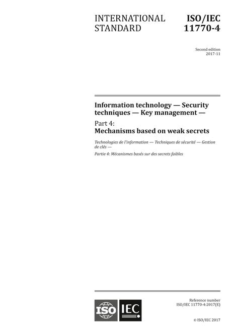 ISO/IEC 11770-4:2017