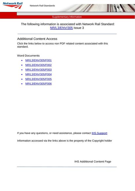 NR NR/L3/ENV/305 ISSUE 3