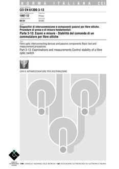 CEI EN 61300-3-13