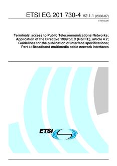 ETSI EG 201 730-4