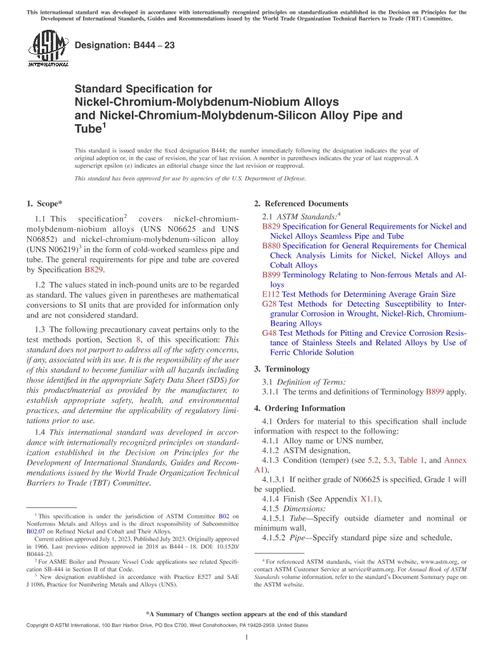 ASTM B444-23
