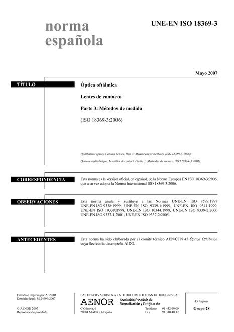 AENOR UNE-EN ISO 18369-3