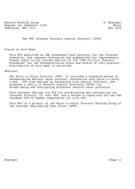 IETF RFC 1332