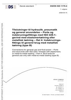 DANSK DS/EN ISO 1179-4