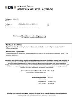 DANSK DSF/ETSI EN 302 296 V2.1.0 (2017-04)