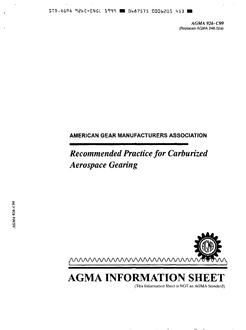 AGMA 926-C99