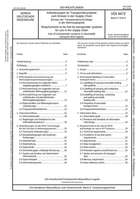 VDI VDI 4472 BLATT 5