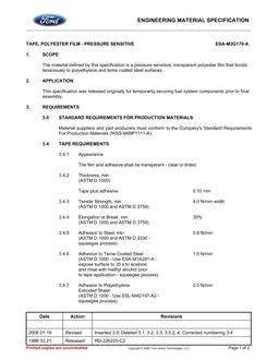 FORD ESA-M3G170-A
