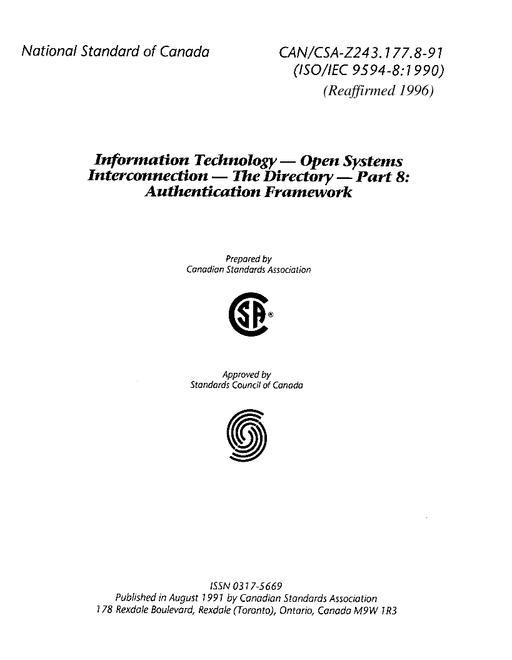 CAN/CSA Z243.177.8-91 (R2000)