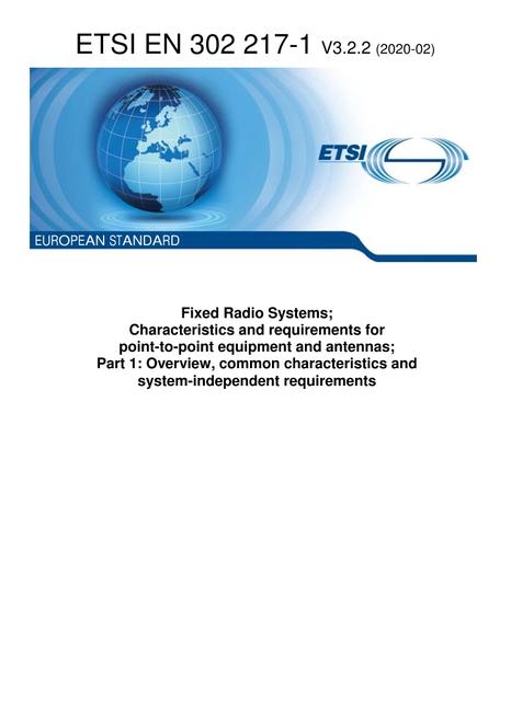 ETSI EN 302 217-1