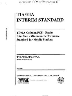 TIA TIA/EIA/IS-137-A