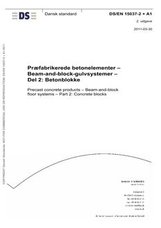 DANSK DS/EN 15037-2 + A1