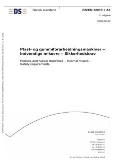 DANSK DS/EN 12013 + A1