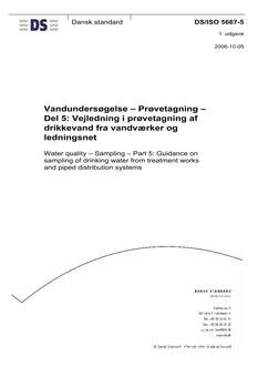 DANSK DS/ISO 5667-5