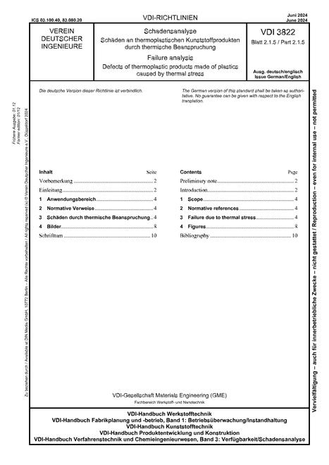 VDI VDI 3822 BLATT 2.1.5