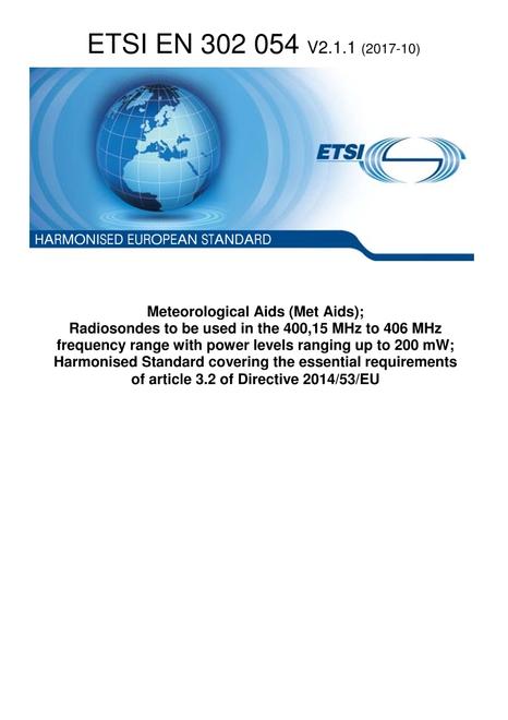 ETSI EN 302 054