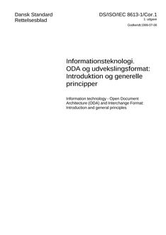 DANSK DS/ISO/IEC 8613-1