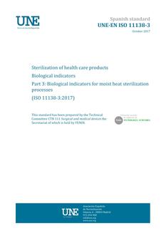 AENOR UNE-EN ISO 11138-3