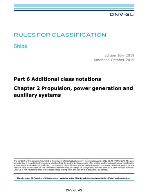DNV DNVGL-RU-SHIPS PART 6 CHAPTER 2