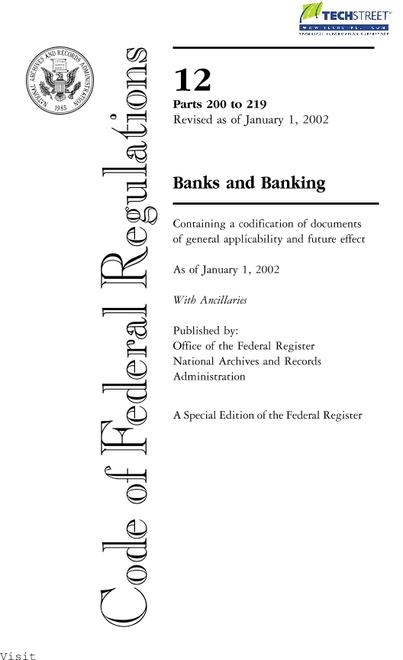 CFR 12CFR 200-219