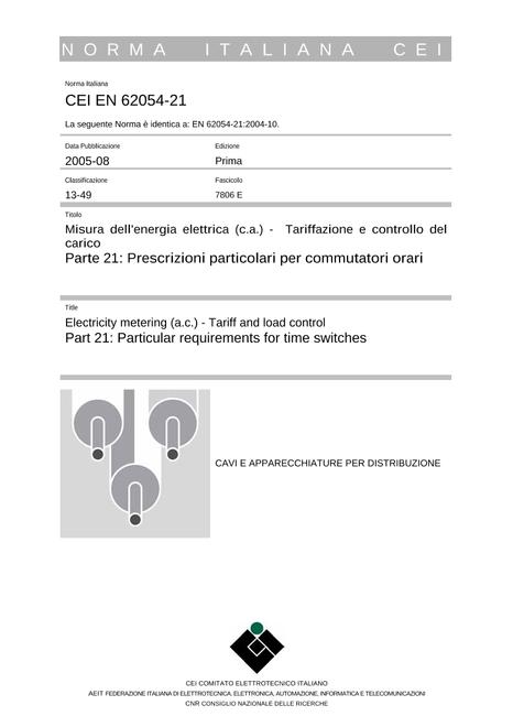 CEI EN 62054-21