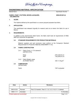 FORD WSS-M1H815-A