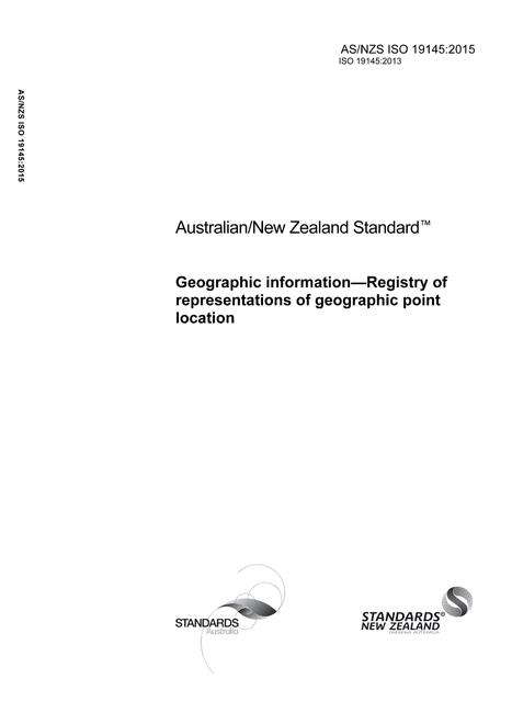 AS/NZS ISO 19145:2015