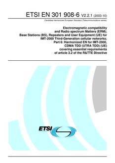 ETSI EN 301 908-6