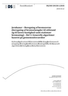 DANSK DS/ISO 20138-1