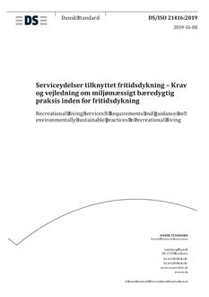 DANSK DS/ISO 21416