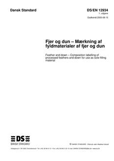 DANSK DS/EN 12934