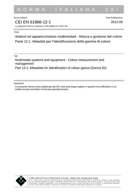 CEI EN 61966-12-1