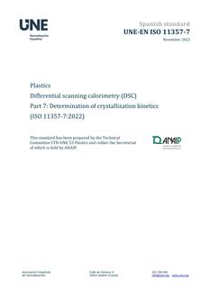 AENOR UNE-EN ISO 11357-7