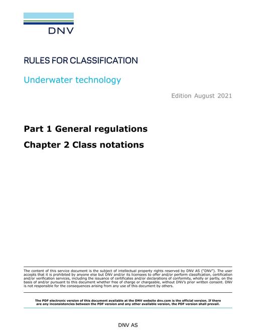 DNV DNV-RU-UWT PART 1 CHAPTER 2