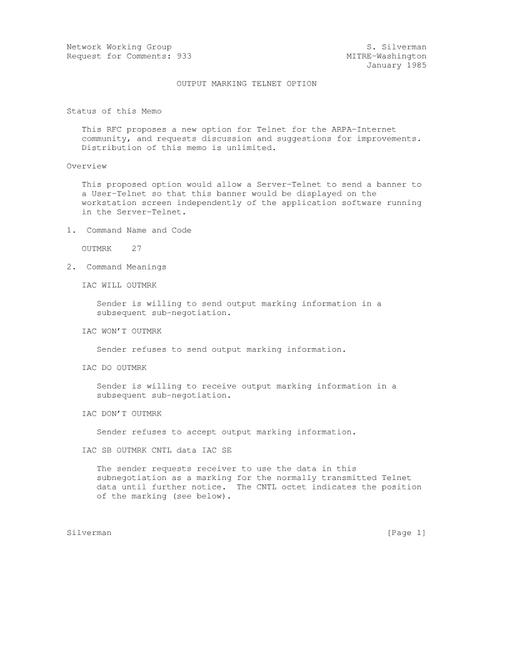 IETF RFC 933