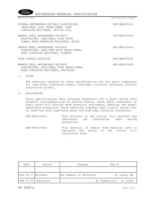 FORD WSS-M64J39-A1
